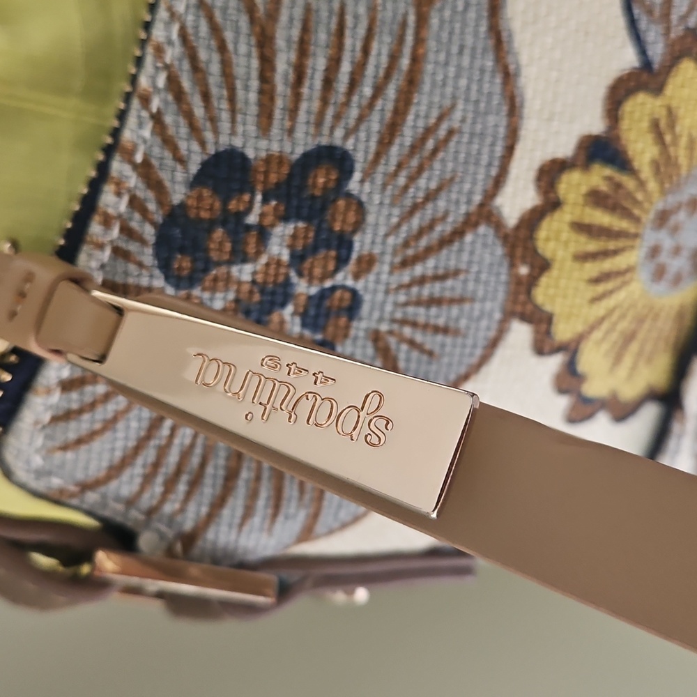 Spartina 449 Linen and leather Floral Shoulder bag - Picture 3 of 15